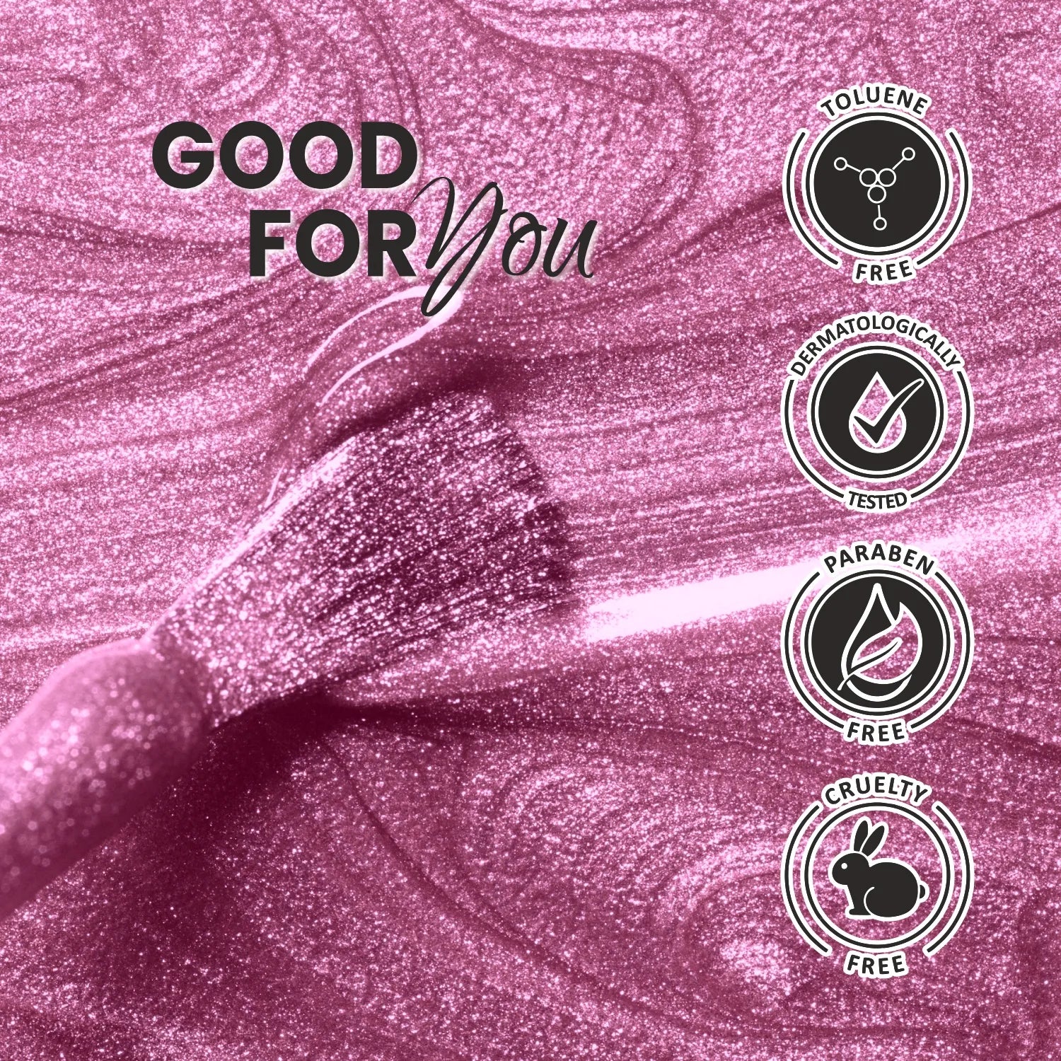 Premium Shimmer Nail Polish - 224 Pink Shimmer