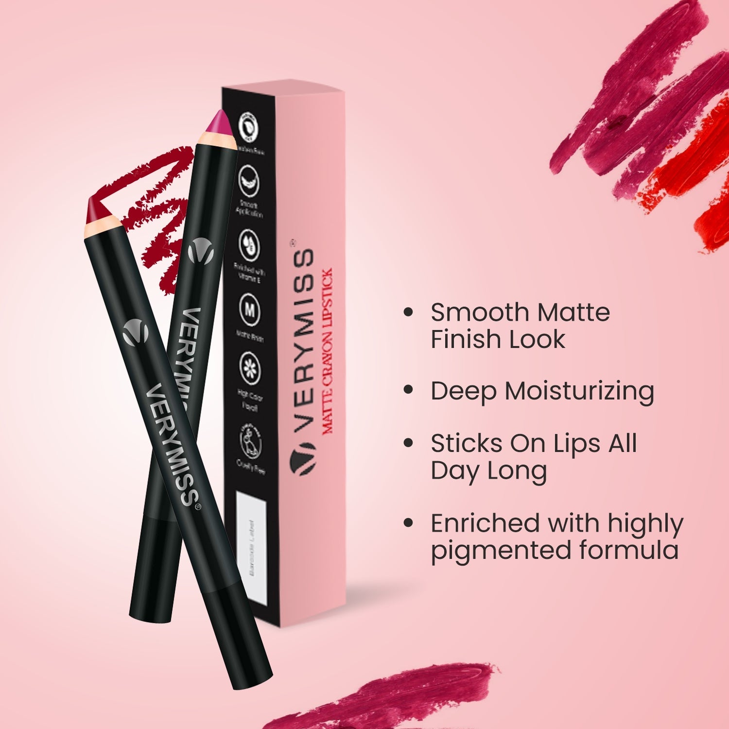 Matte Crayon Lipstick (Set of 4)