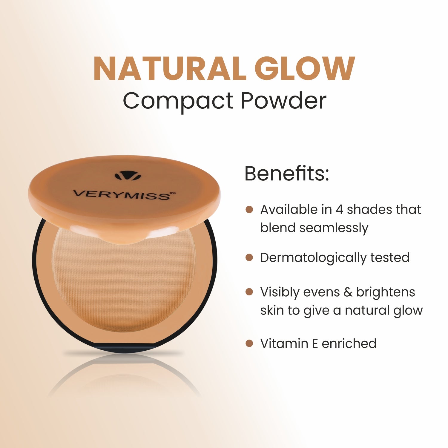 Natural Glow Compact Powder - 02 Light Beige