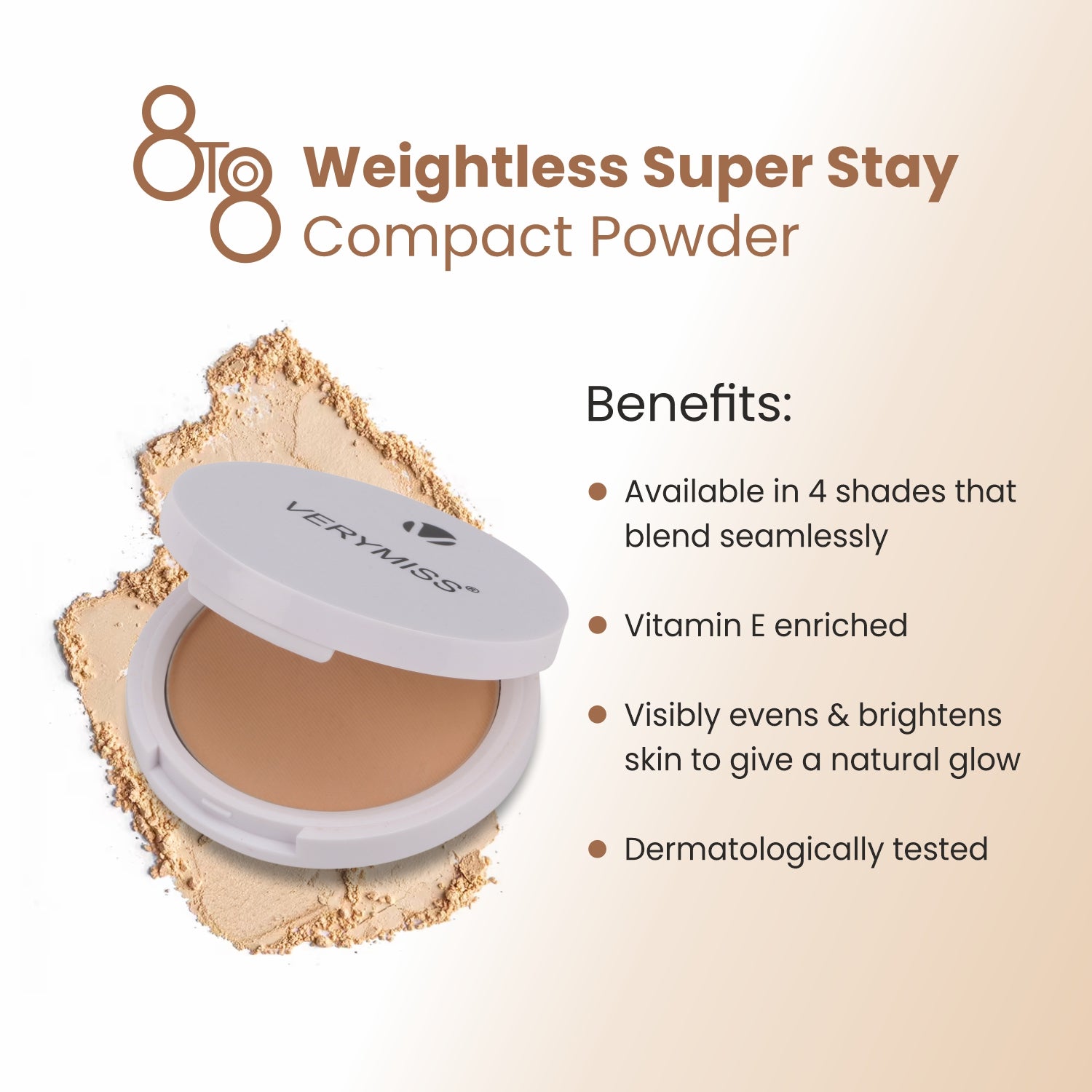8 to 8 Weightless Super Stay Compact Powder  - 114 Shimmer Look