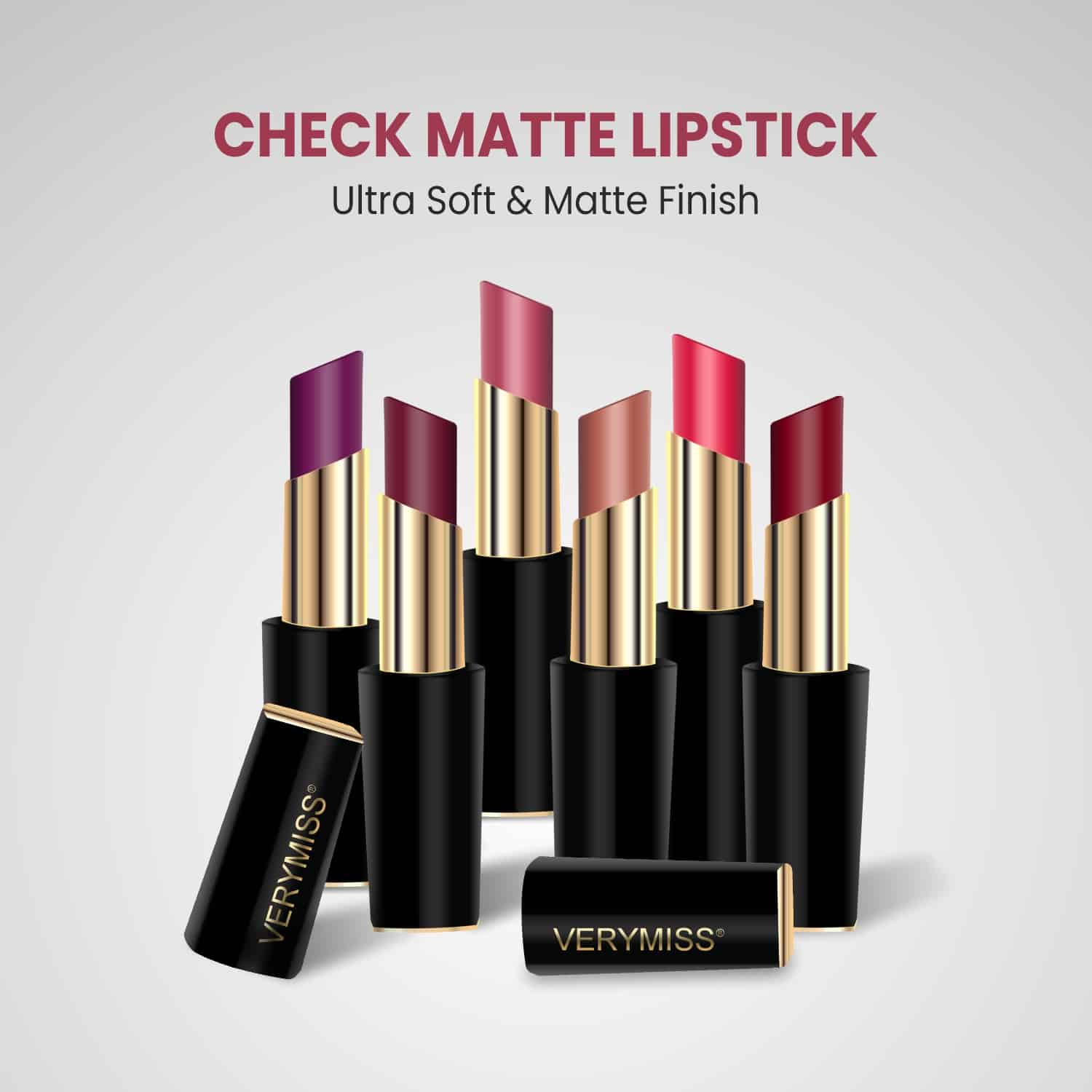 Check Matte Lipstick - 10 Just Right Red
