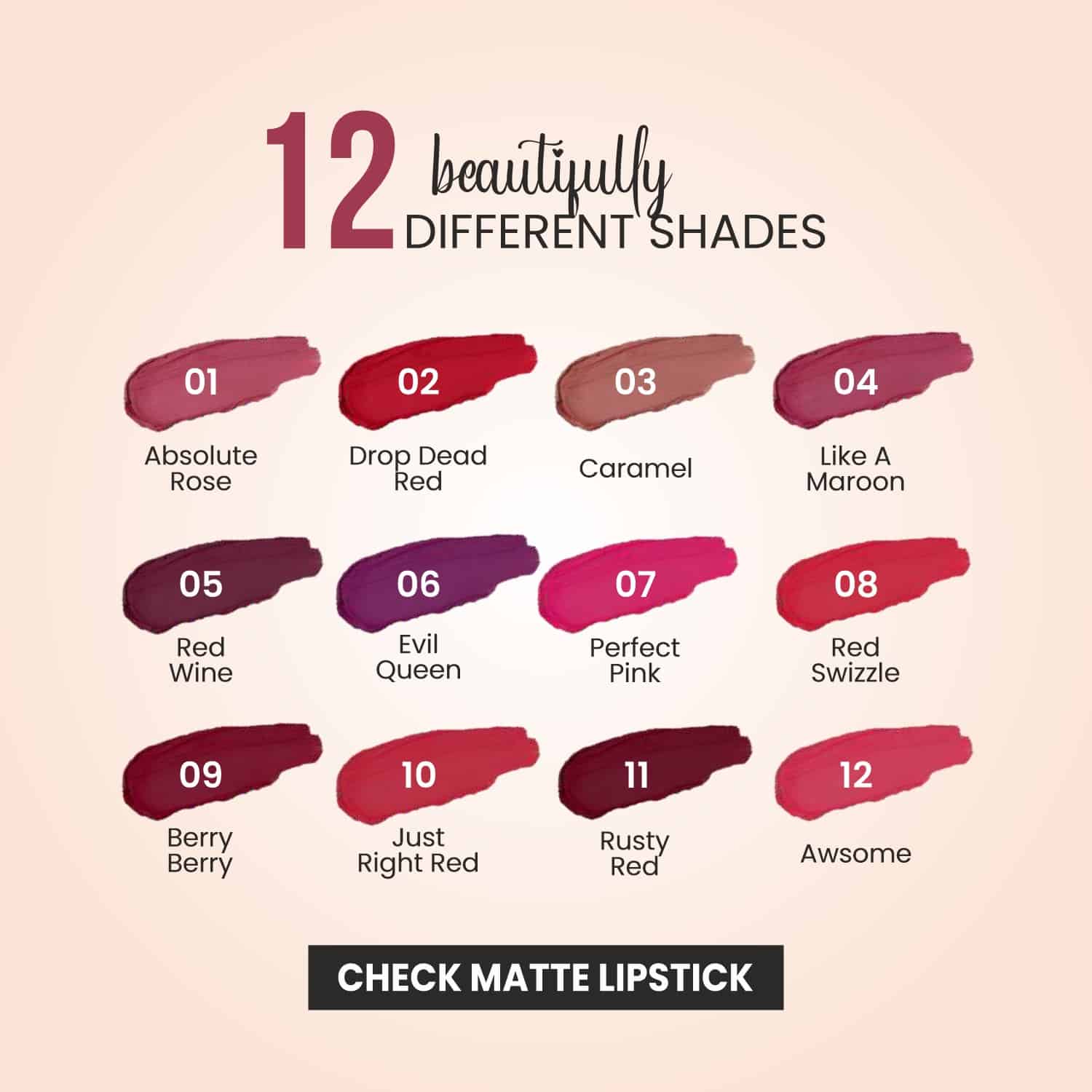 Check Matte Lipstick - 07 Perfect Pink