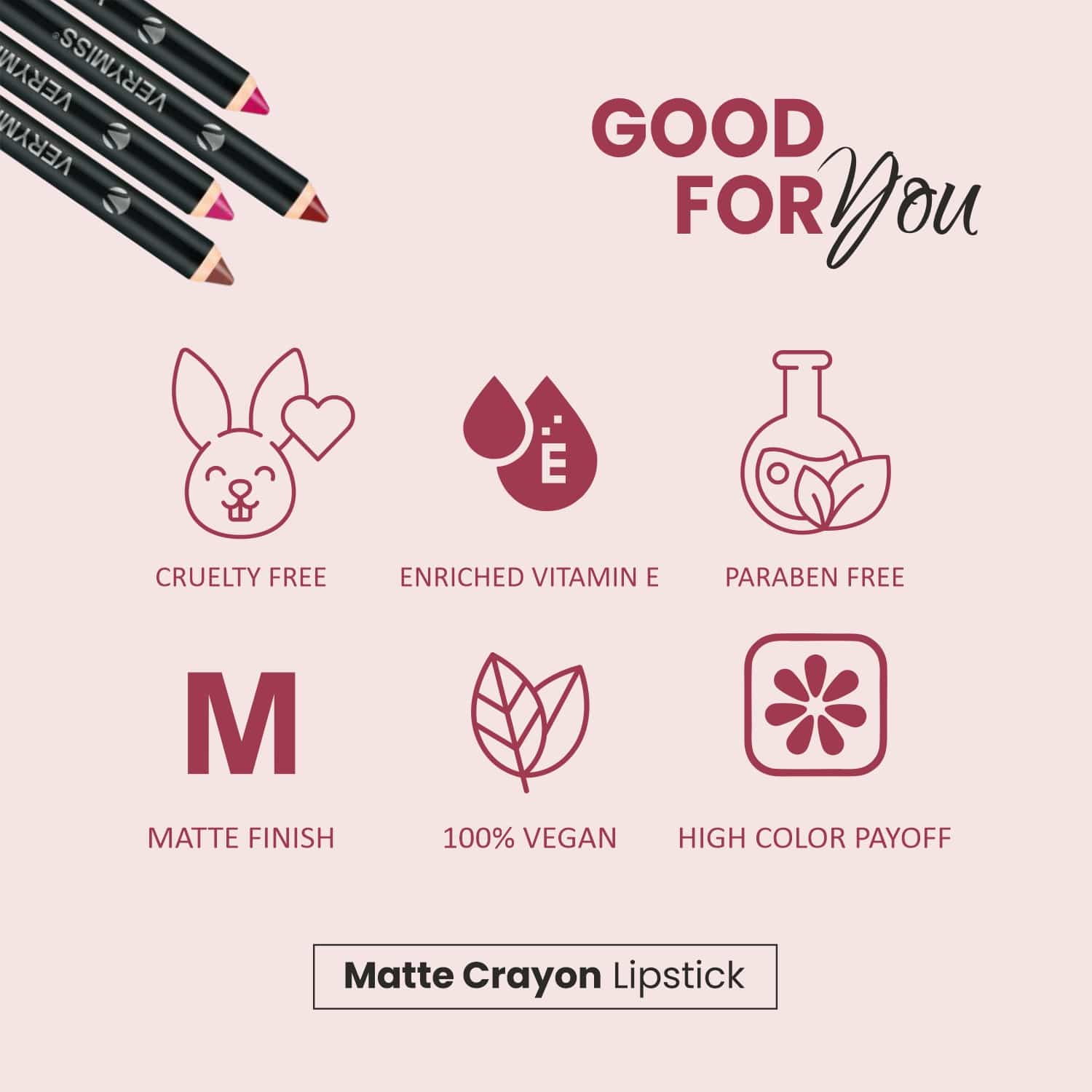 Matte Lip Crayon Lipstick - 01 Chocolate Nut